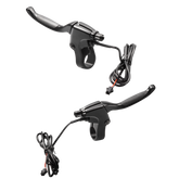 Electric bike brake lever set for DYU D3+/D3F/D2F with connecting wires.